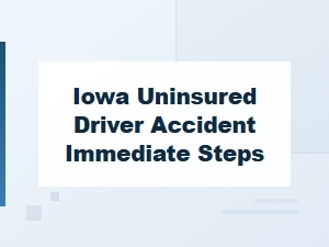Immediate Steps After an Iowa Accident with an Uninsured Driver